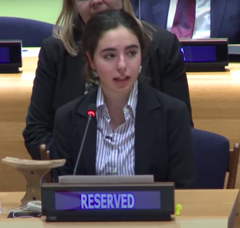 Marta Borrell, adolescente intenta cambiar el mundo desde ONU