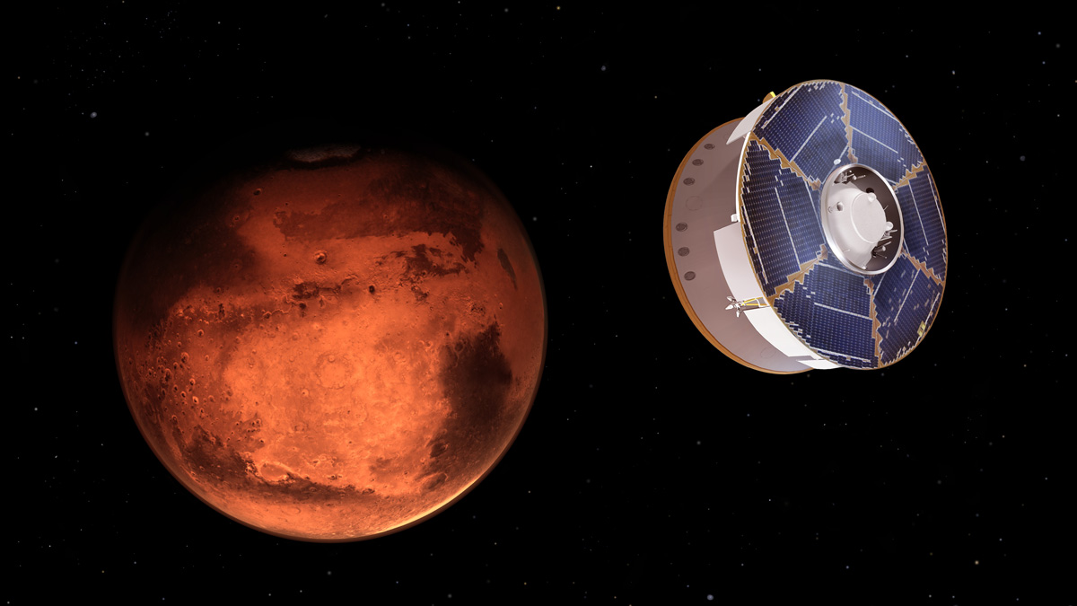 Perseverance Rover acercándose a Marte